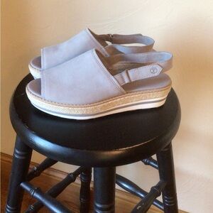 Timberland Gray Espadrille Slingback Sandals